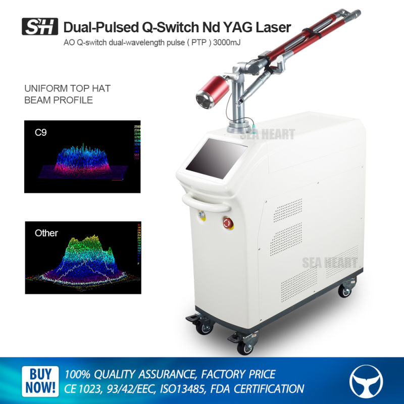 Dual-Pulsed Picosecond ND YAG Laser with Q Switch