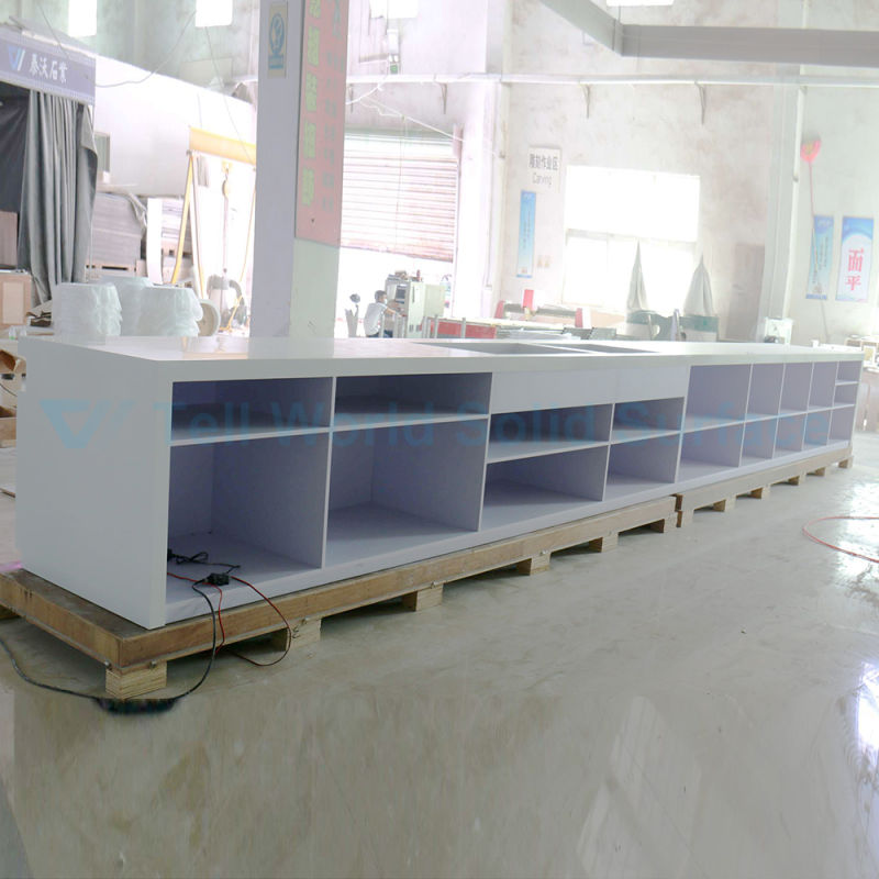 Solid Marble Bar Counter Counter Top Acrylic Lighted Bar Counter