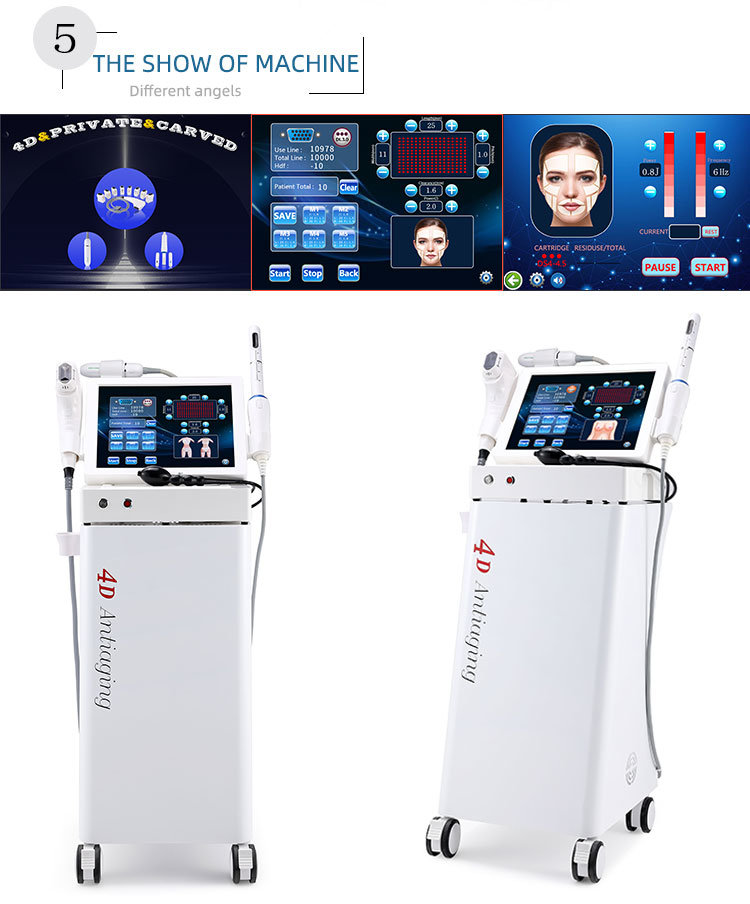 Multifunctional 3 in 1 4D Hifu Machine + Vmax + Hifu Vaginal Beauty Machine