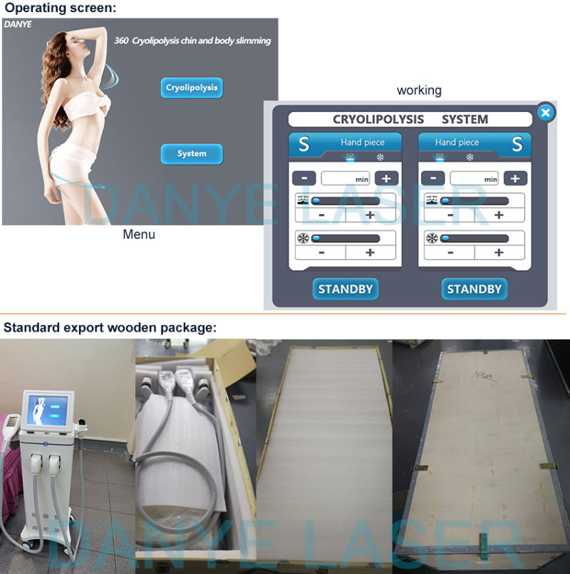 360 Cool Cryotherapy Vacuum Therapy Fat Freezing Sculpting Machine