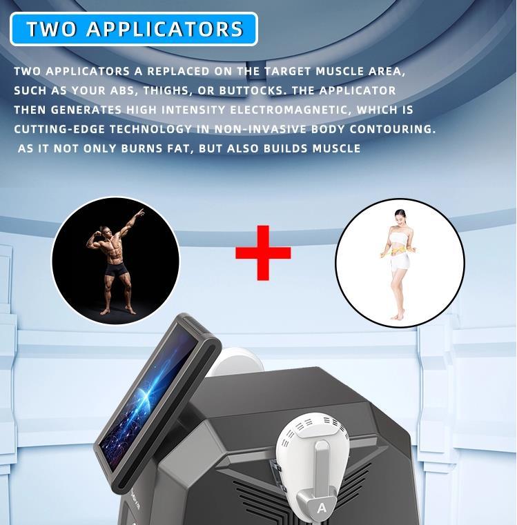 2020 Non-Invasive Newest Aesthetics Build Muscle Burn EMS Fat Body Sculpt Emslim Body Contouring Slimming Machine