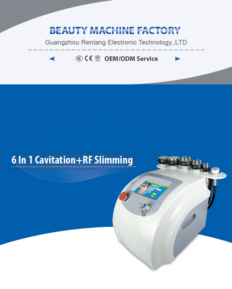 Best Selling 6 in 1 Vacuum Cavitation System Machine for Body Slimming