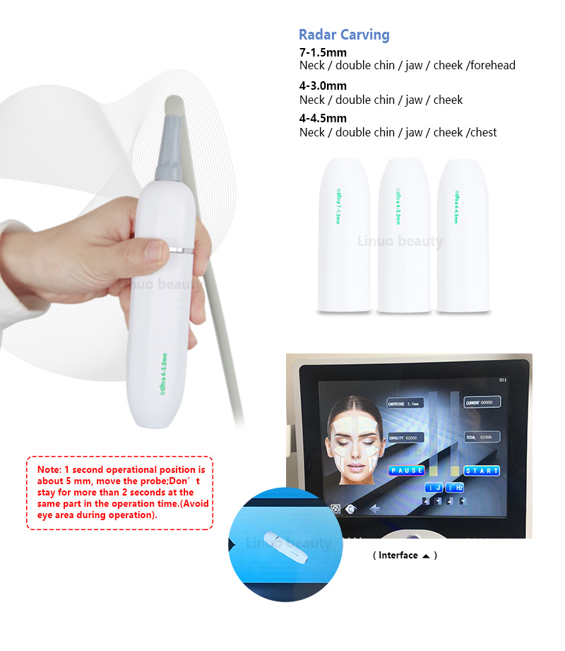 2020 New Trend Hifu Machine 3D Hifu 4D Hifu Vaginal Machine 3 in 1 12 Lines 4D Face V Max Vaginal Theatment Machine