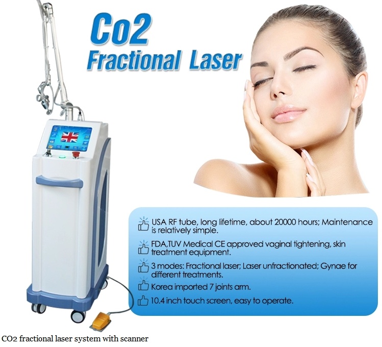 Wrinkle Remover CO2 Laser Machines / CO2 Fractional Laser / Medical Fractional Laser CO2
