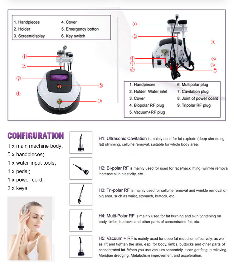 Beauty Personal Care Ultrasonic EMS Infrared Body Firming Slimming Beauty Equipment