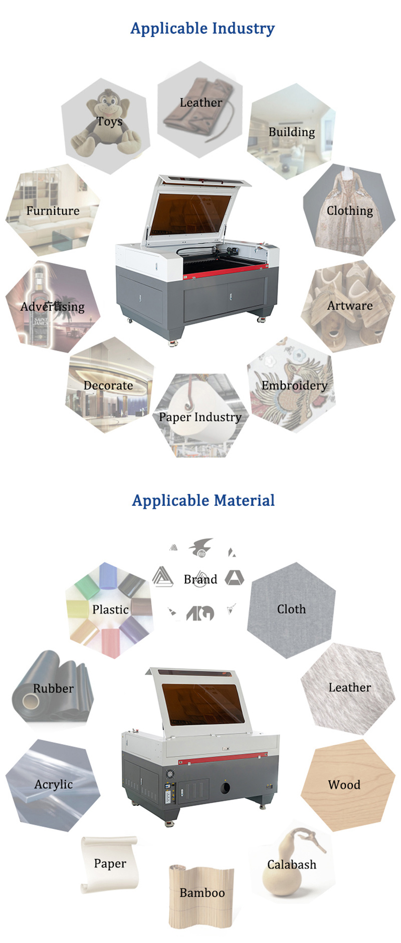 CO2 Laser Cutting Engraving Machine Laser CO2 1390 Industrial Wood Laser Engraving Machine