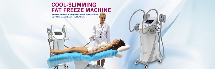 Cool Body Sculpting Fat Freezing Machine Cryolipolysi / Body Contouring Cryolipolysi Machine 4 Handles