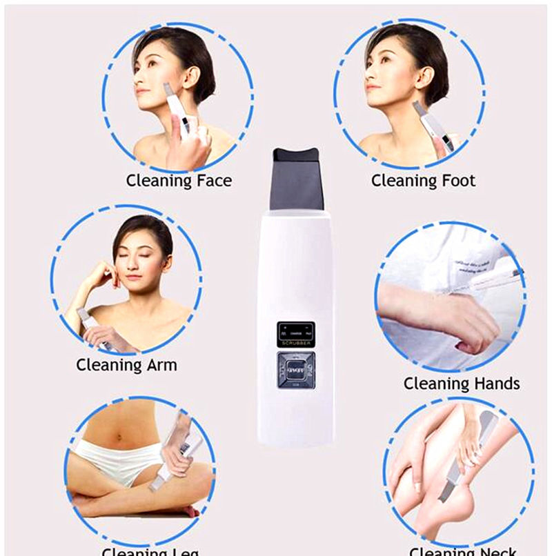 3in1 Facial Ultrasonic Skin Peeling Massage Beauty Equipment