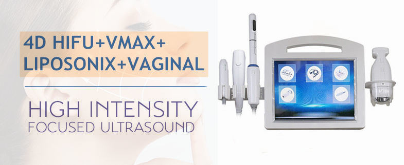 4 in 1 4D 3D Hifu Vmax Liposonix Hifu Vaginal Tightening Cellulite Treatment Machine