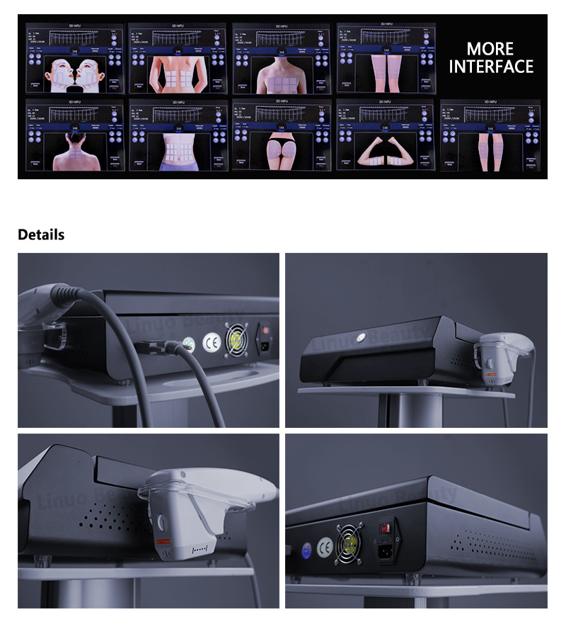New 3D Hifu Focused Ultrasound Face Lift Machine