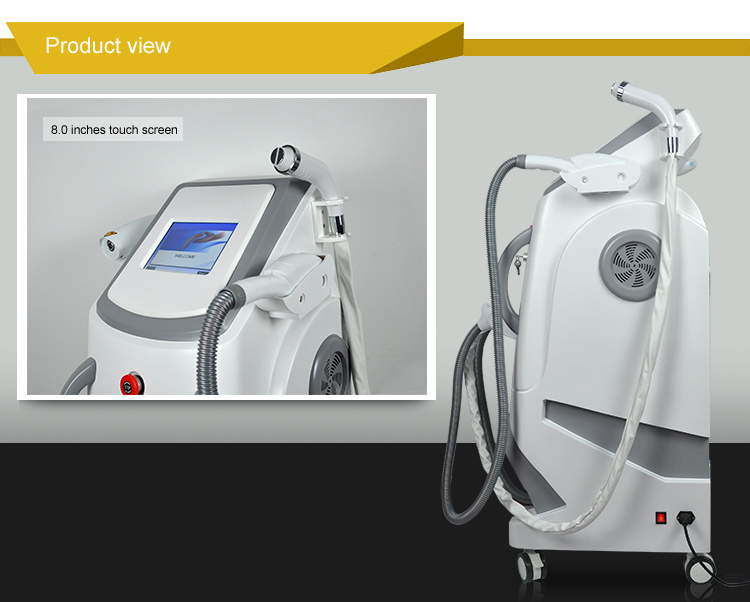 Beauty Salon Equipment IPL Laser Hair Removal Machine with ND YAG Laser Tattoo Removal