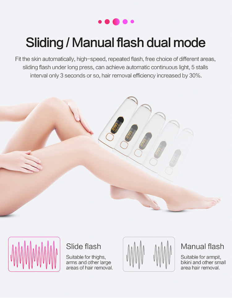 Electric Body Facial Permanent Hair Removal Personal Care Painless IPL Laser Pulse Light Epilator