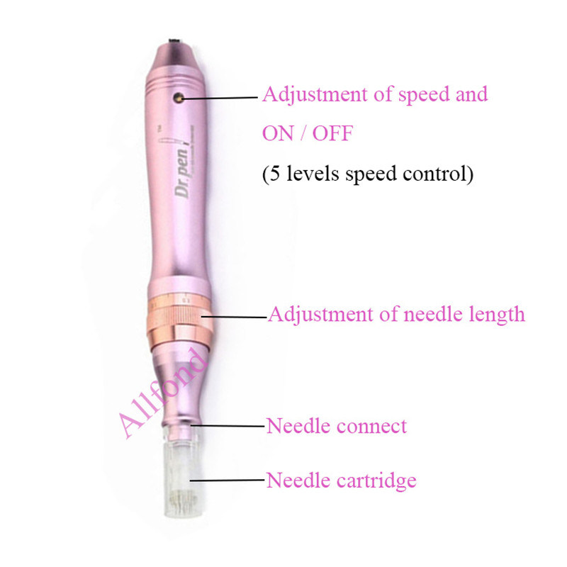 Portable Anti-Aging Microneedling Dermapen with Needle Cartridge for Acne Treatment