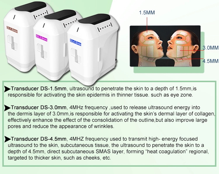 Hot Selling Professional Digital 3D Hifu Facial Lifting Portable Ultrasound Machine