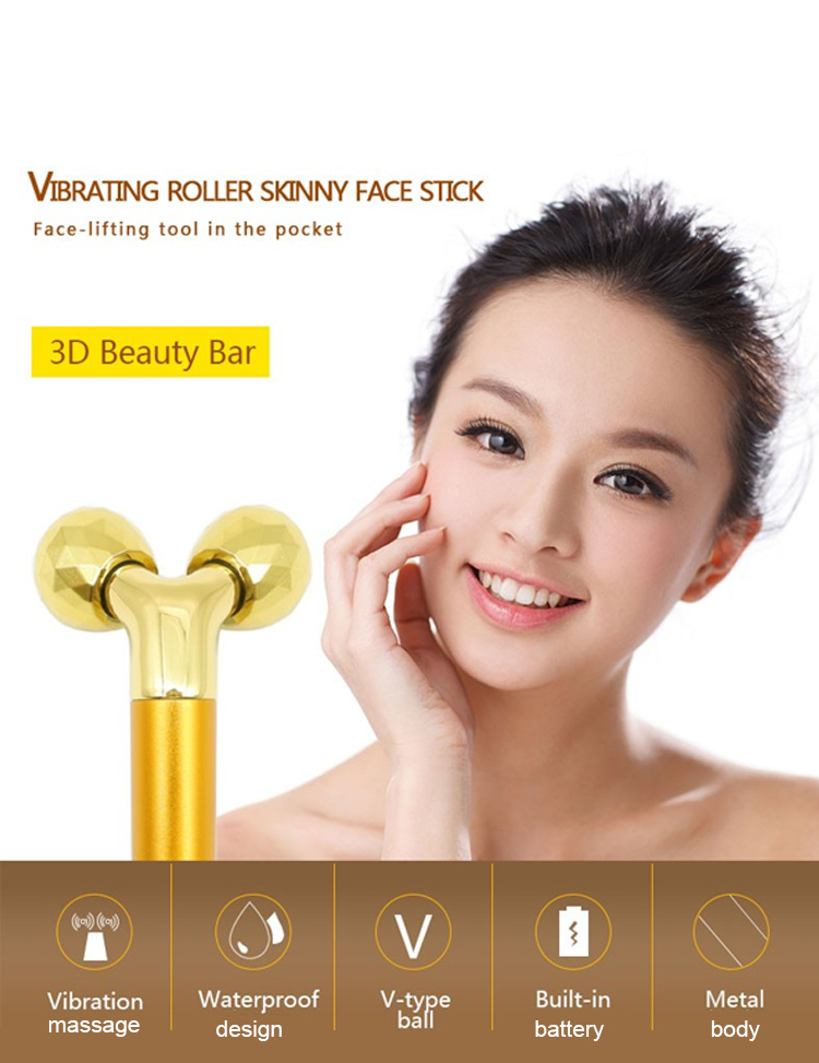 T Shape Electriac Beauty 3D Facial Massager for Face Beauty