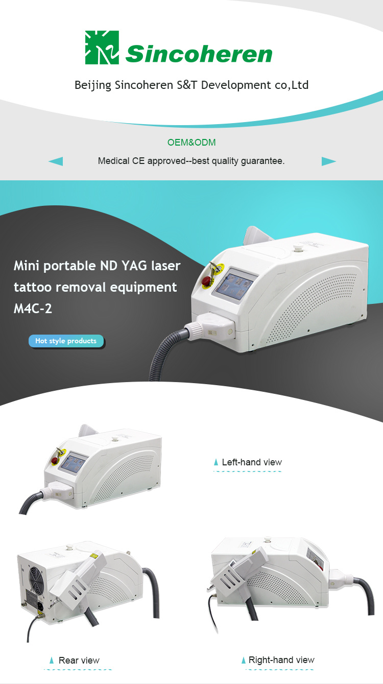 Q-Switch ND YAG Laser Carbon Peeling ND YAG Ktp Laser Tattoo Removal Machine Ce Approved