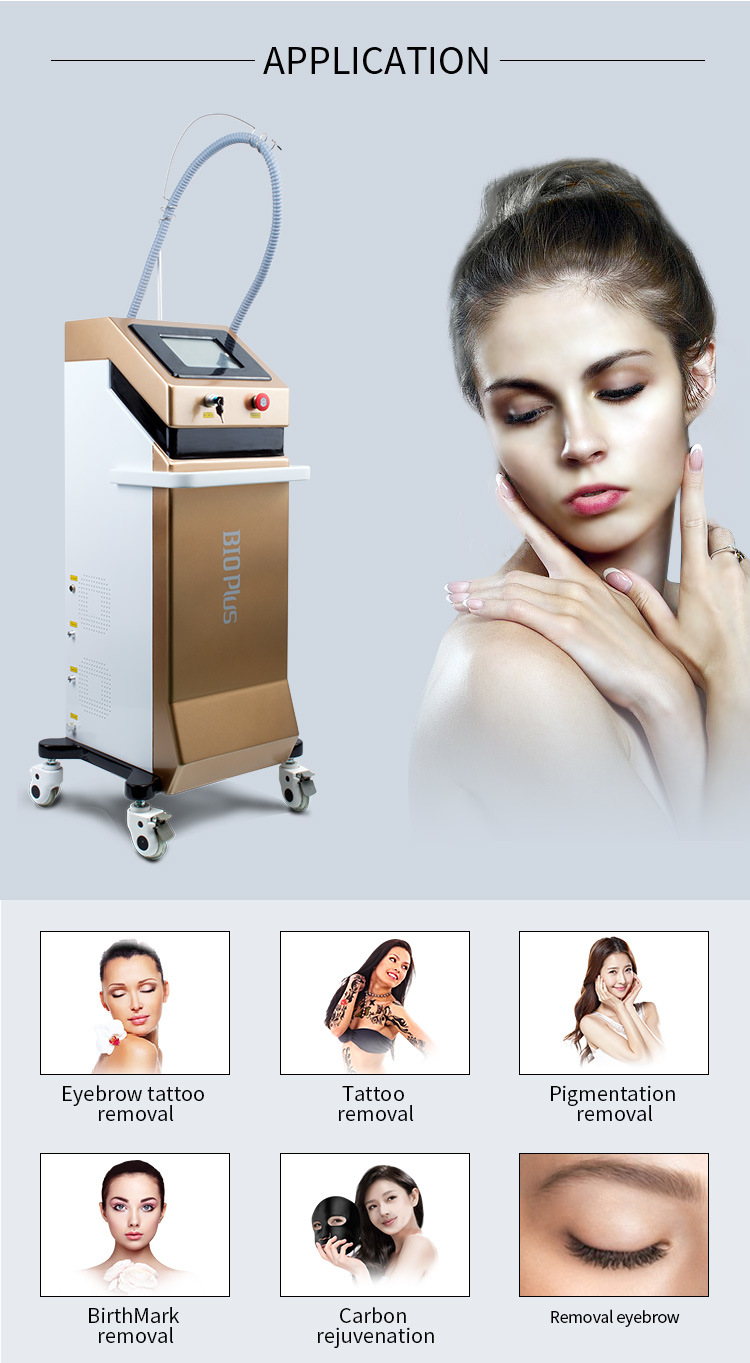 Tattoo Removal Skin Rejuvenation Q-Switch ND YAG Laser Beauty Machine