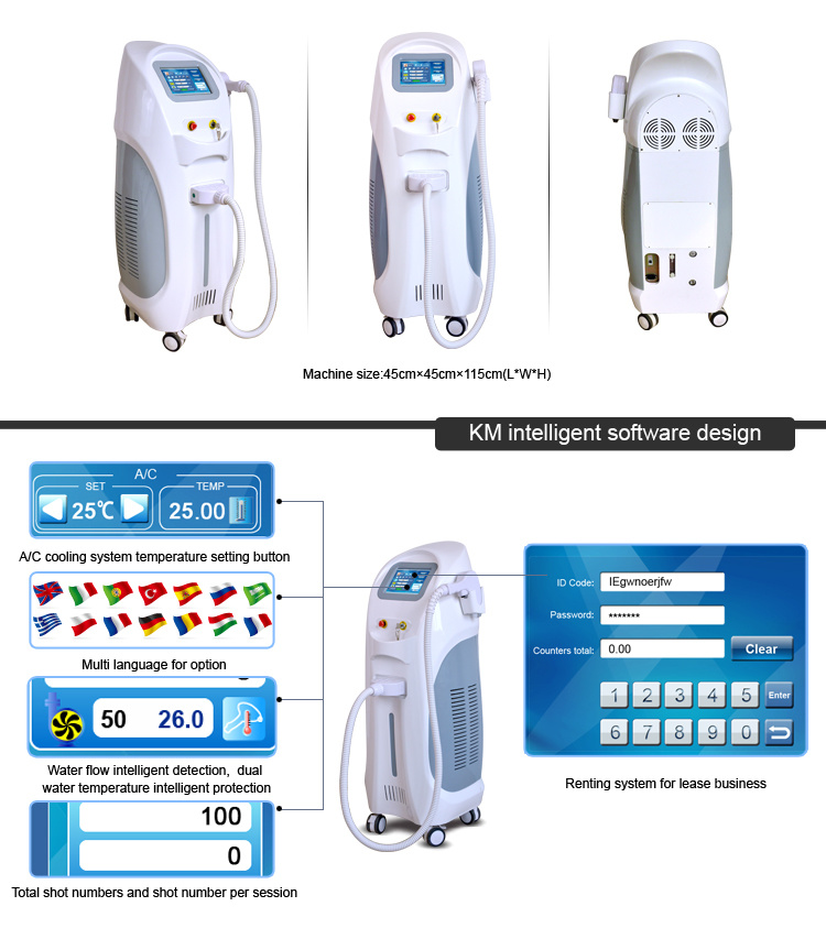 IPL 808nm Laser Diode Photofacial Hair Removal Machine