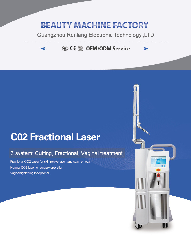 High Quality Laser CO2 Fractional Vaginal / Scar Removal CO2 Fractional Laser for Clinic Salon Equipment