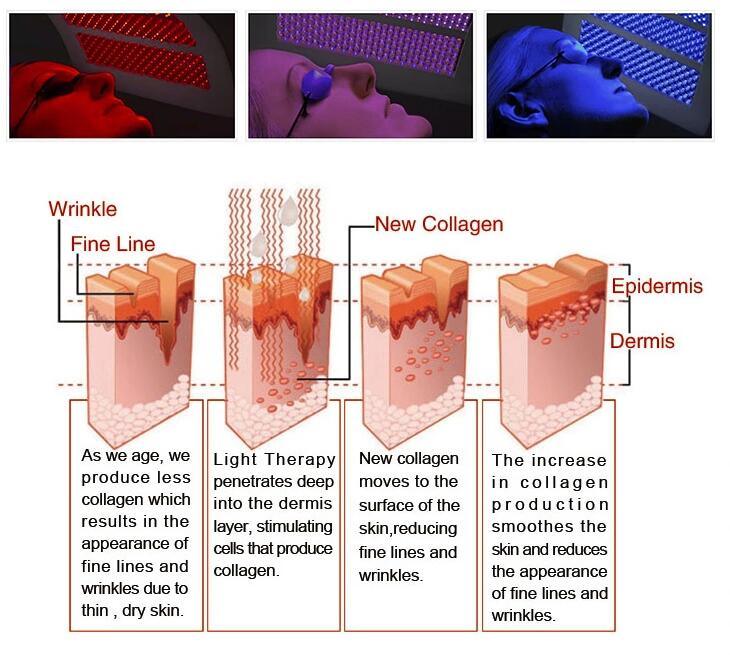 LED PDT Light Beauty Machine PDT LED Phototherapy Skin Beauty