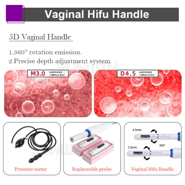 4 In1 Hifu 4D Vaginal Tightening Body Slimming V-Max Face Eye Lift Facial Wrinkle Beauty Anti-Aging Machines Factory Price