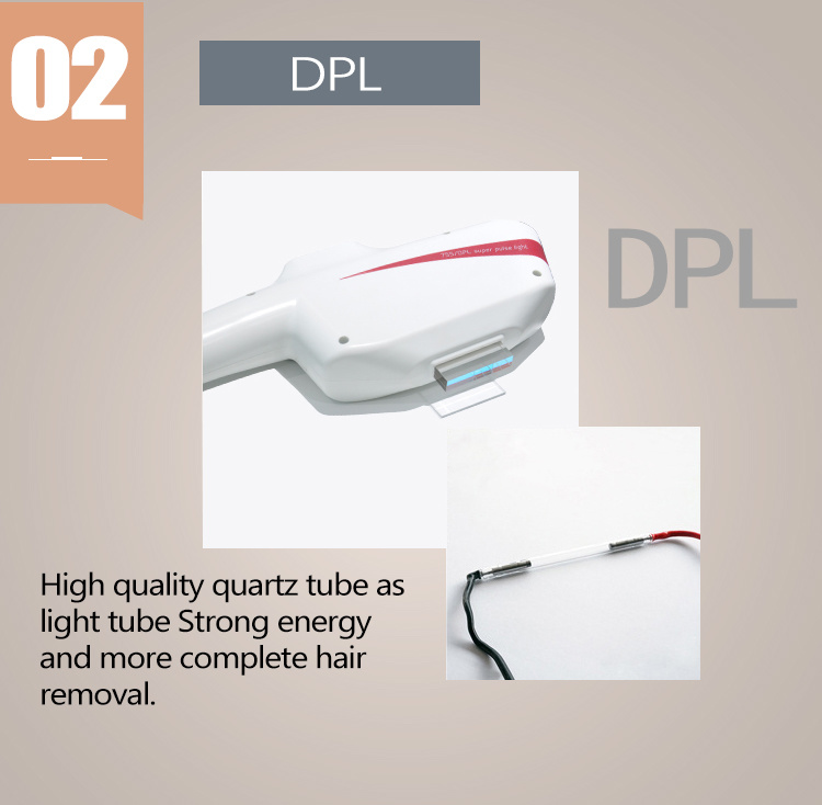 Portable Type 3 in 1 Elight Dpl Opt / RF / Pico Laser IPL Shr Hair Removal Machine
