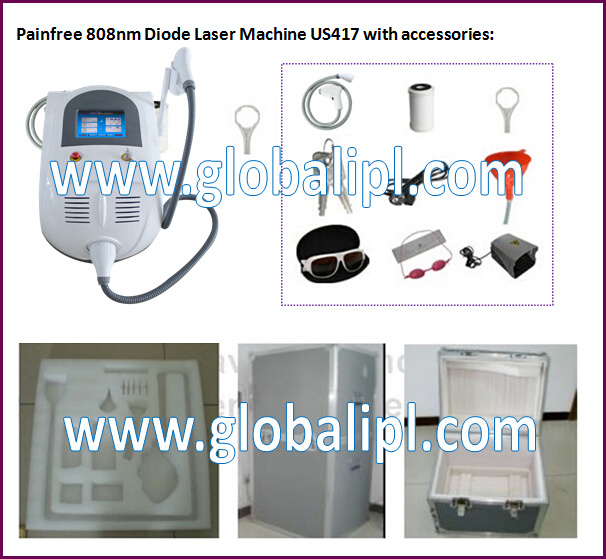 Mini Home Use Diode Laser 808 Nm Hair Removal Beauty Machine for Face and Body