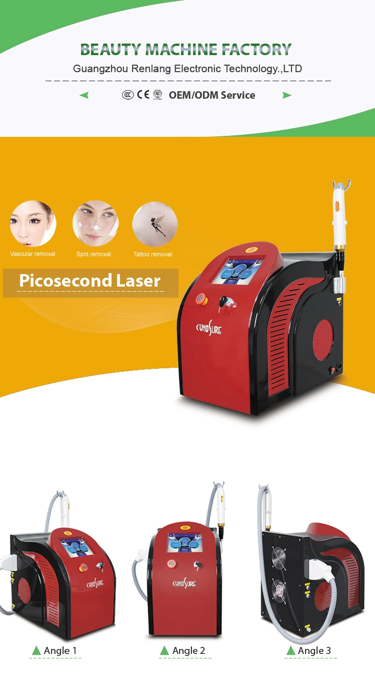 2021 Portable 1500W Picosecond Laser Tattoo Removal Pigment Removal Pico Laser with Effective