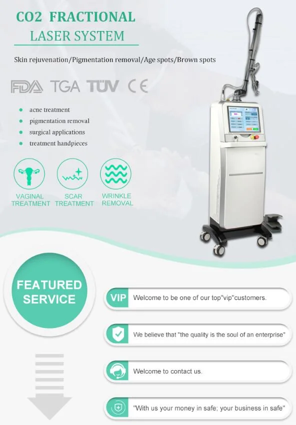 Skin Care and Gynecology Fractional CO2 Laser Skin Resurfacing Clinic Machine
