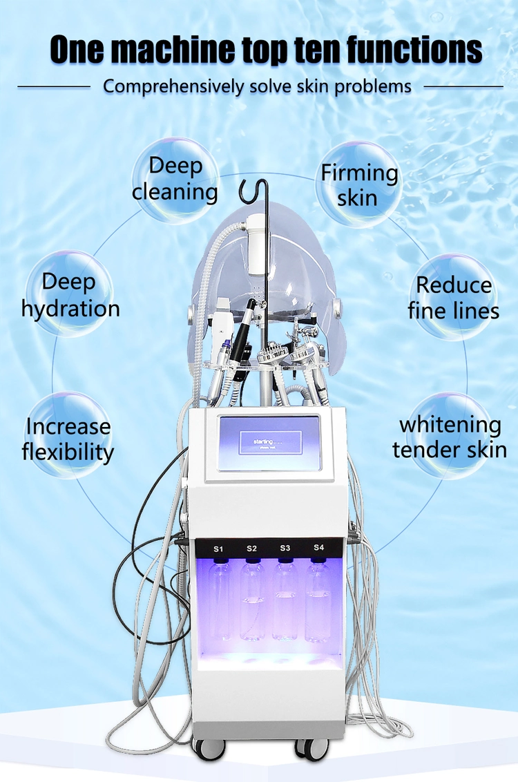10 in 1 Hydra Facial Microdermabrasion Face Lifting Beauty Machine
