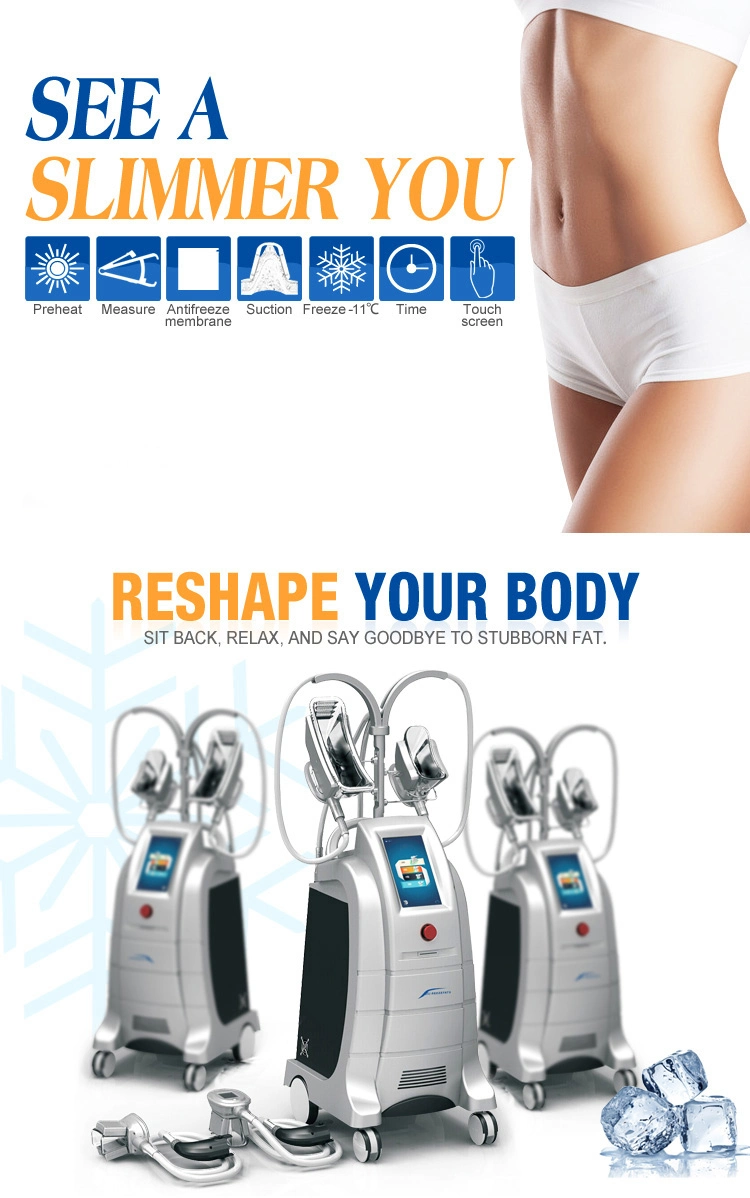 Four Handles Cryolipolysis Fat Freezing Cool Body Sculpting Weight Loss Machine