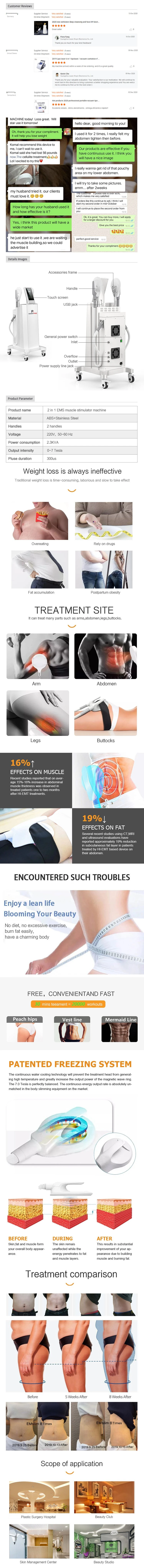 Newest Electromagnetic Build Muscle Burn Fat Body Slimming Beauty Machine