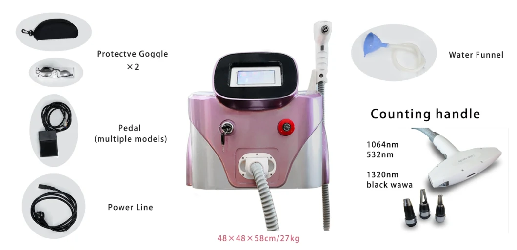 2021 1064nm Tattoo Removal Laser Q Switch ND: YAG Laser Acne Removal Portable Laser Beauty Device