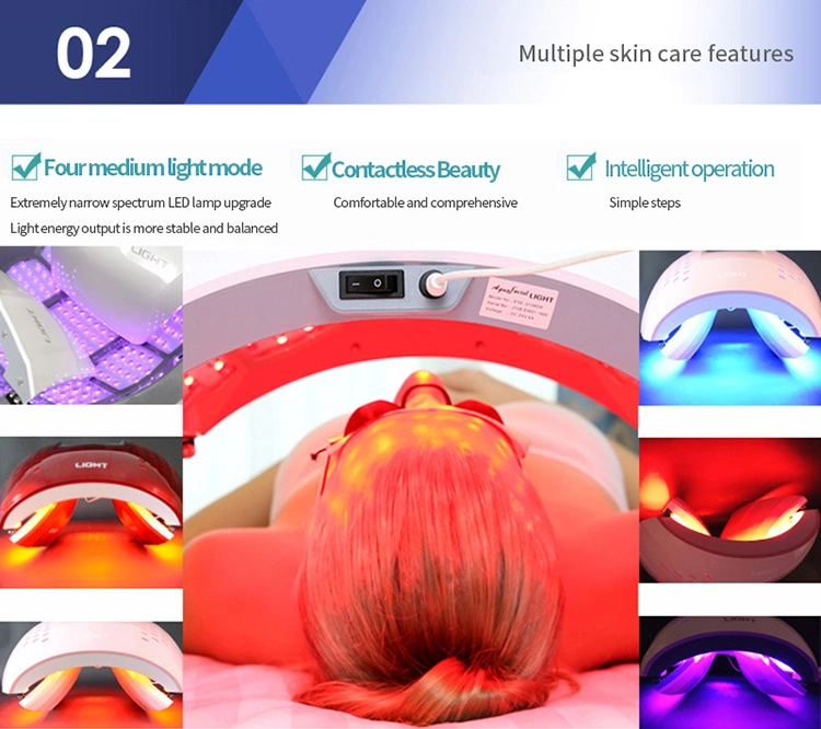 4 Colors Bio Photon Light Skin Treatment Anti Aging Machine