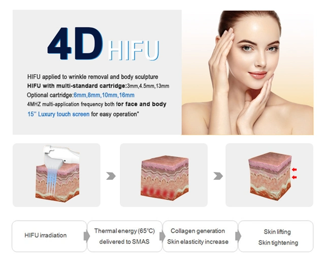New Arrival Skin Tightening Face Lift 4D Hifu Beauty Machine
