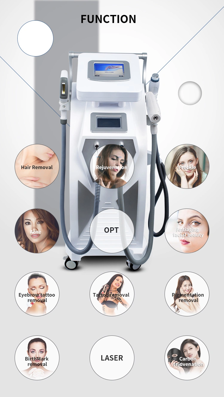 Q Switch Shr/IPL/Elight/Laser Device for Hair Removal Tattoo Removal