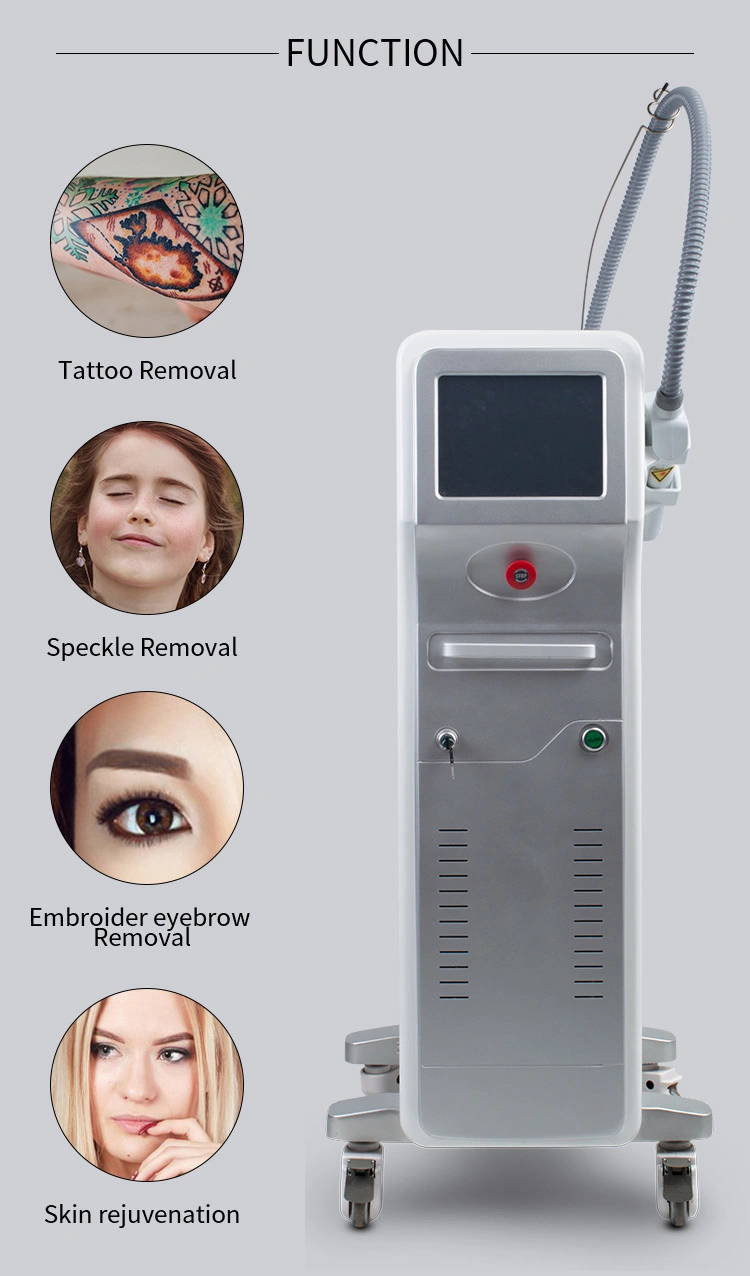 Painless Q-Switch ND YAG Laser Tattoo Removal Beauty Equipment