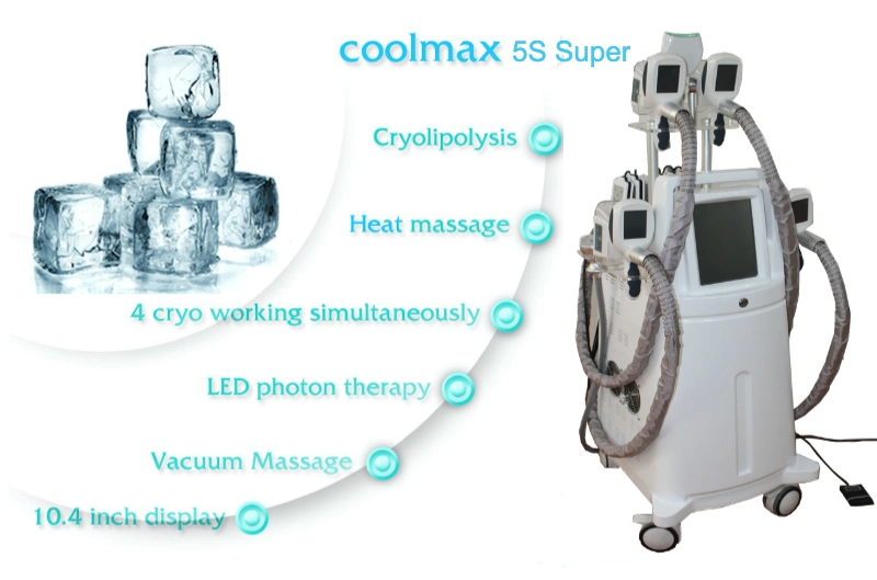 Cool Max 5 Handles Weight Loss Sculpting Freeze Fat Body Reshape Cryolipolysis Slimming Machine