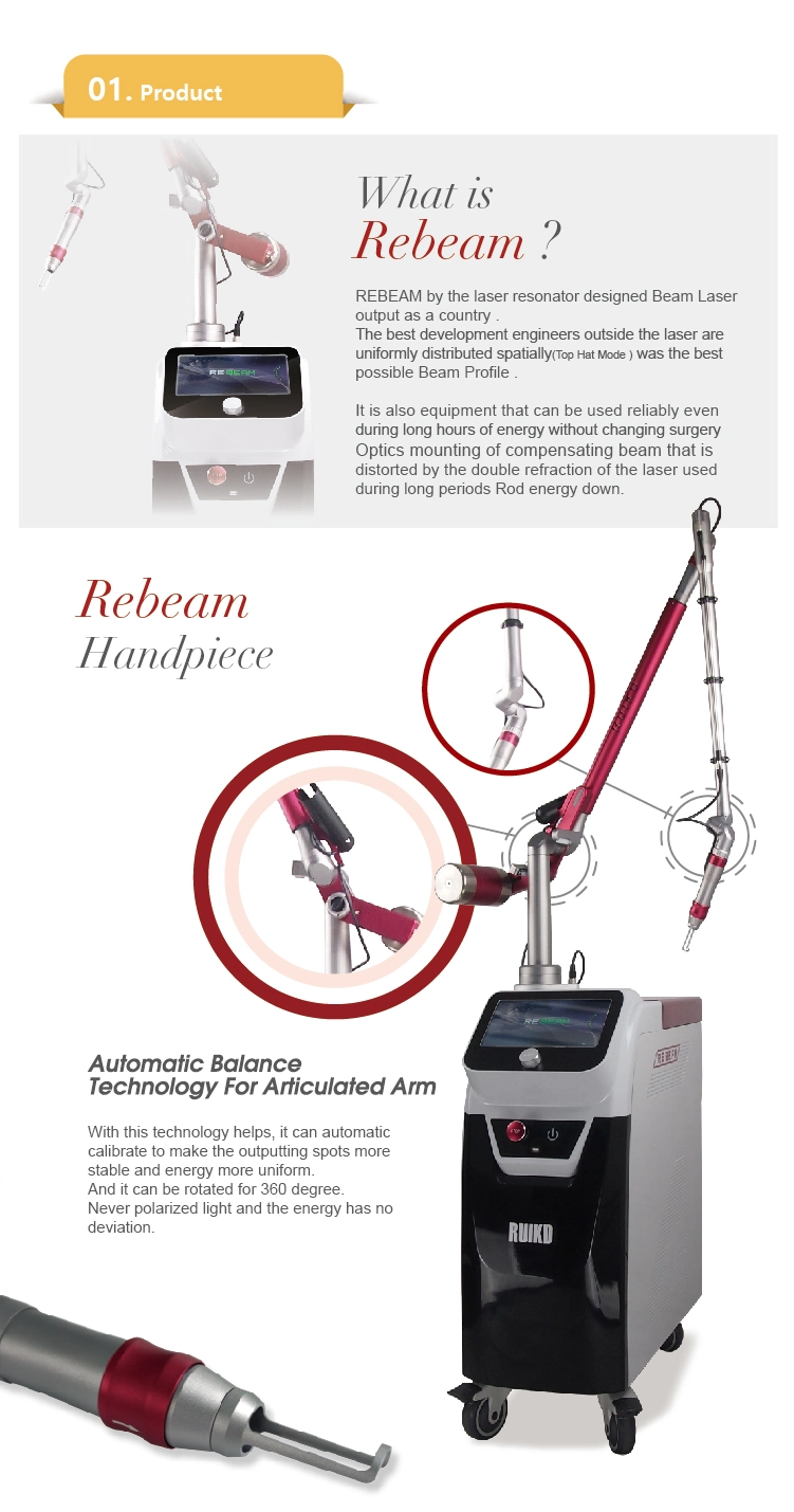 CE Korea Effective ND YAG Laser Tattoo Removal Medical Device
