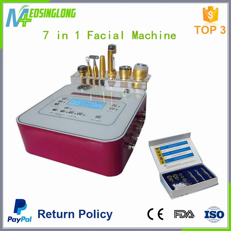 7 in 1 Facial Beauty Machine with Mesotherapy+Microdermabrasion+Vacuum Multifunction Beauty Instrument (MSLDM03)