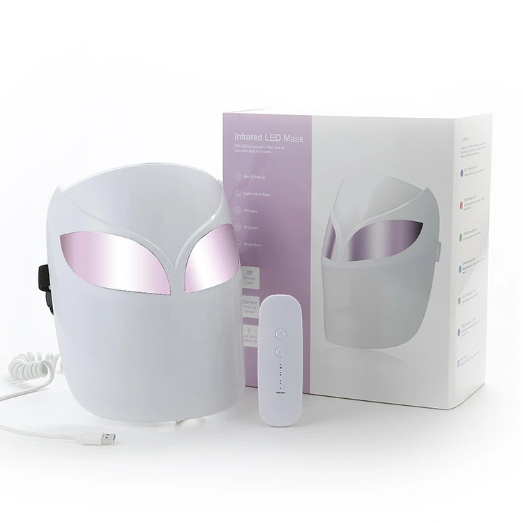 7 Colors LED Light Therapy Face Mask Beauty LED PDT Light Therapy Mask