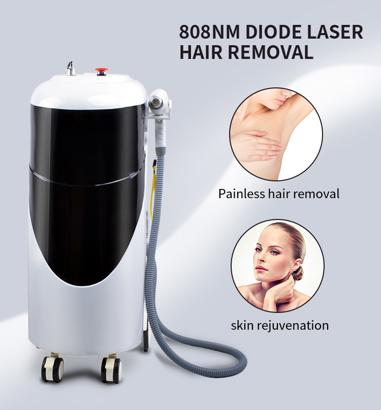 Powerful Permanent 808nm Diode Laser Hair Removal Beauty Machine Painless Salon Beauty Equipment