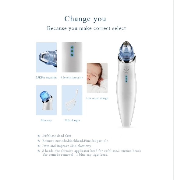 Beauty Equipment Microdermabrasion Machine Facial Cleaning Pore Vacuum Blackhead Remover