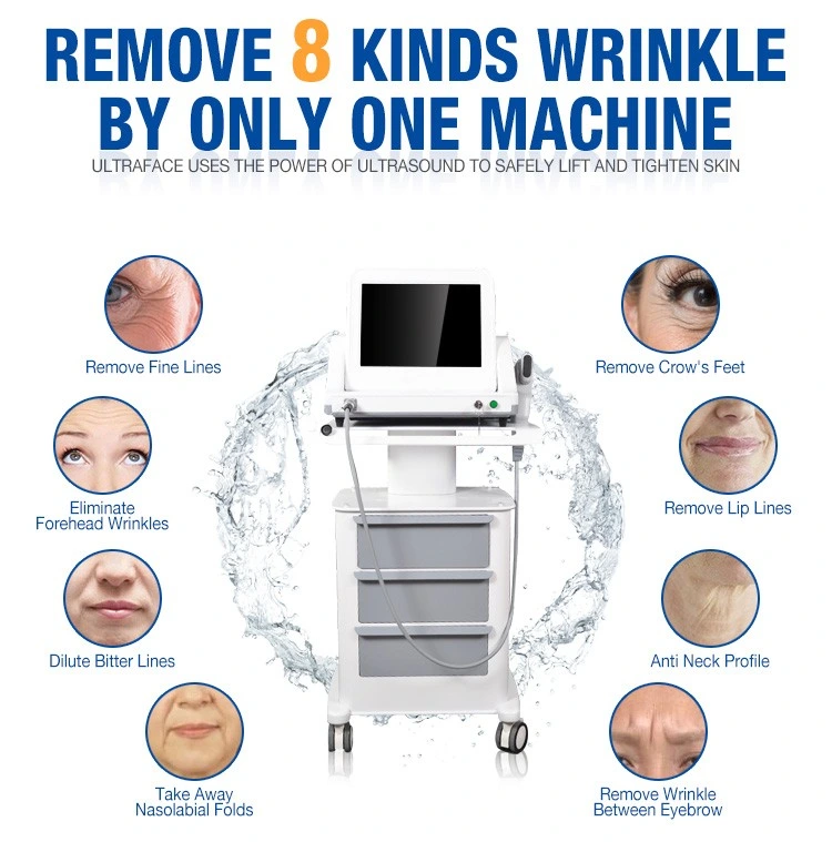 Professional Hifu Maquina Device for Face Lifting Anti-Aging Wrinkle Removal