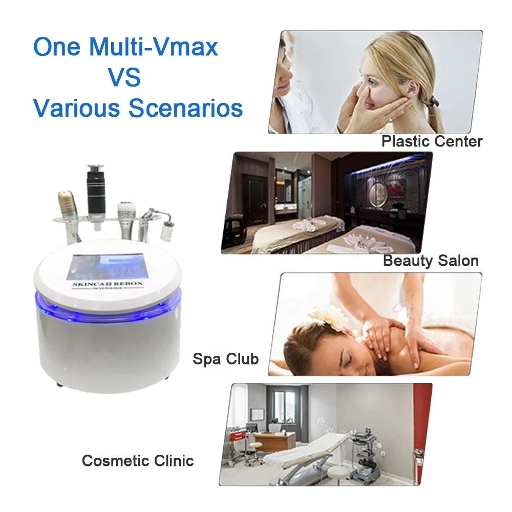 Home Use Portable Vmax Ultrasonic Facial Cleaning Oxygen Facial Device Hifu Beauty Machine