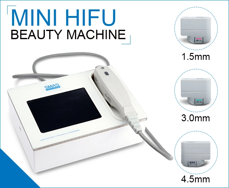 Powerful Mini Hifu Facial Machine Face Lifting Wrinkle Removal Ultrasound Salon Beauty Equipment
