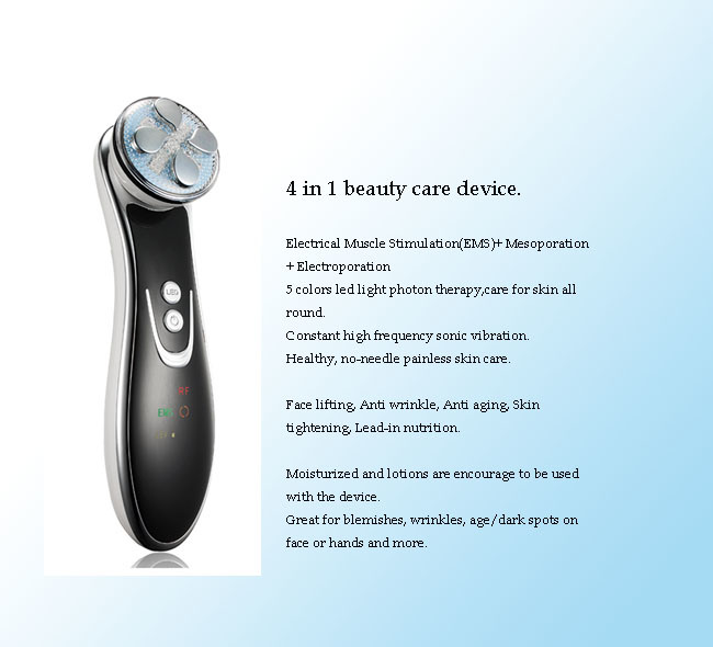Latest Beauty Instrument RF Wrinkle Removal Ultrasonic Beauty Massage Equipment