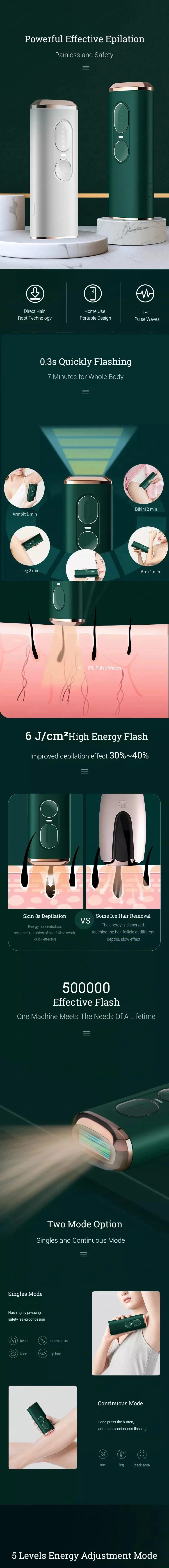 2020 New Arrival IPL Laser Hair Removal System Hair Removal Device More Than 15 Years Usage