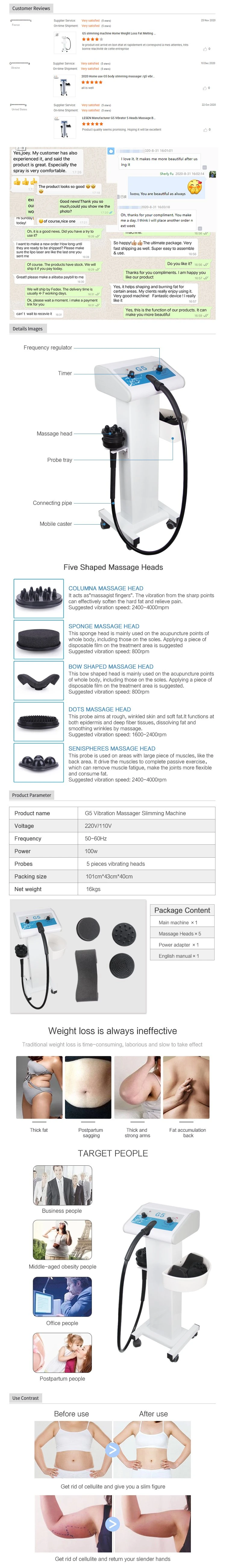 Popular G5 Body Vibrator/Fat Reduction Massager Body Slimming Machine