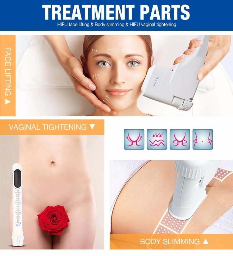 Effective 2 in 1 Hifu Vaginal Tightening Face Lifting Body Slimming Beauty Machine